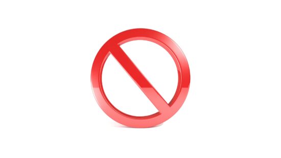 Prohibition Sign GettyImages-185234591
